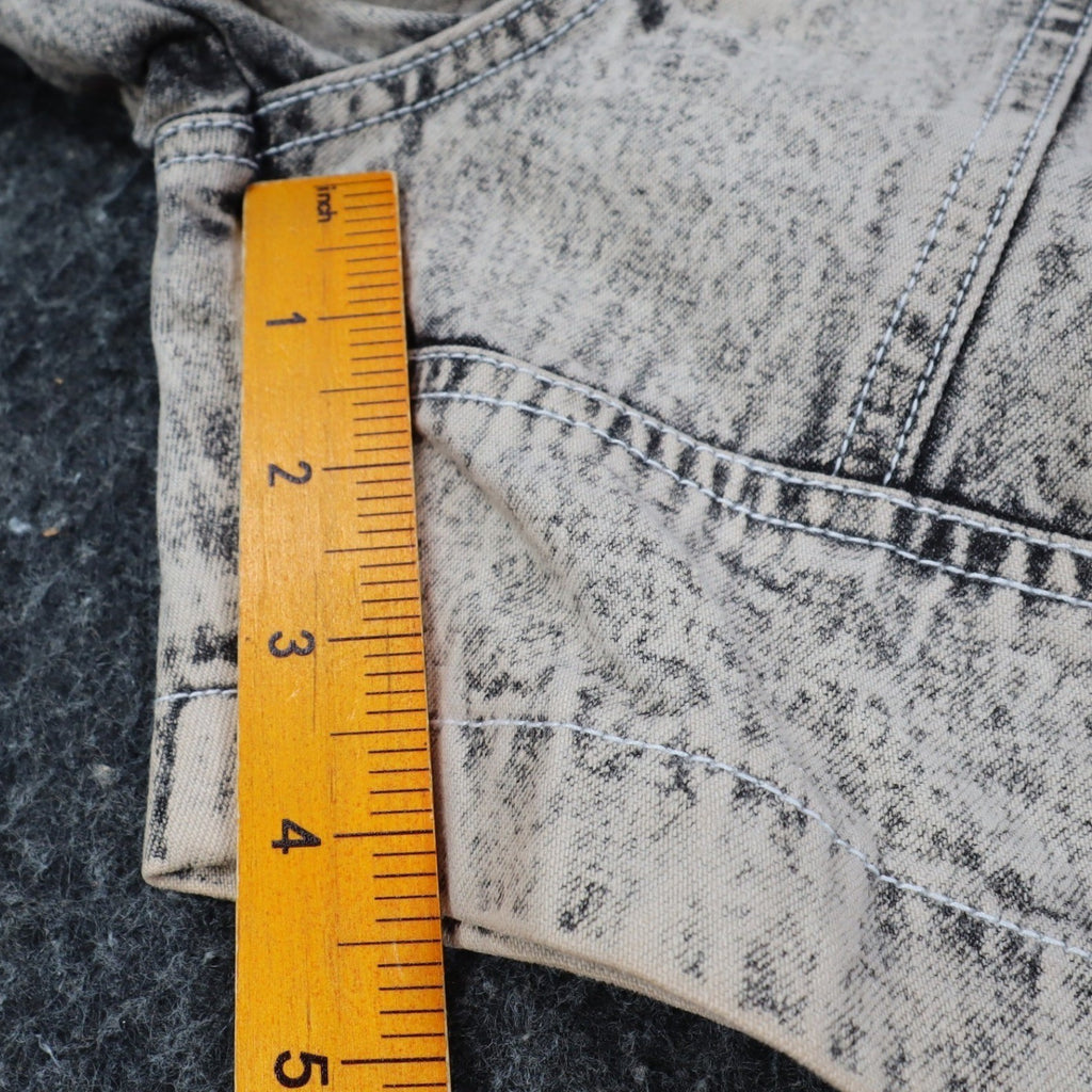 Lee Trekker Shorts Boys 12 Vintage 90s Black Acid Wash Relaxed Fit Cotton NWT - take2supply