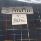 Foxfire Button Down Shirt Mens XL Navy Blue Grid Check Cotton Blend NWT - take2supply
