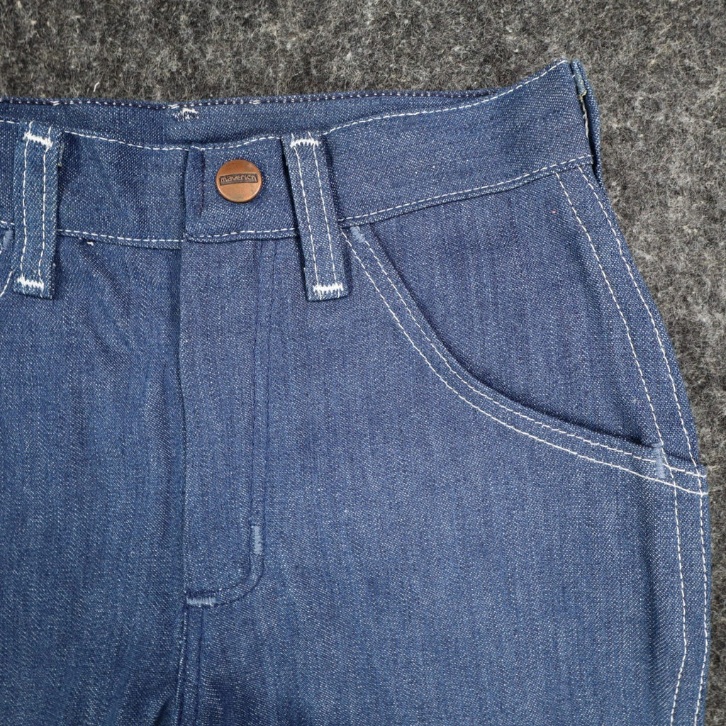 Vintage Young Maverick Boys Jeans 7 Regular Blue Straight Leg USA NWT - take2supply
