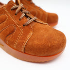 Walker Oxford Sneakers Kids 12 D Vintage 70s Rust Suede Platform Made in USA - take2supply