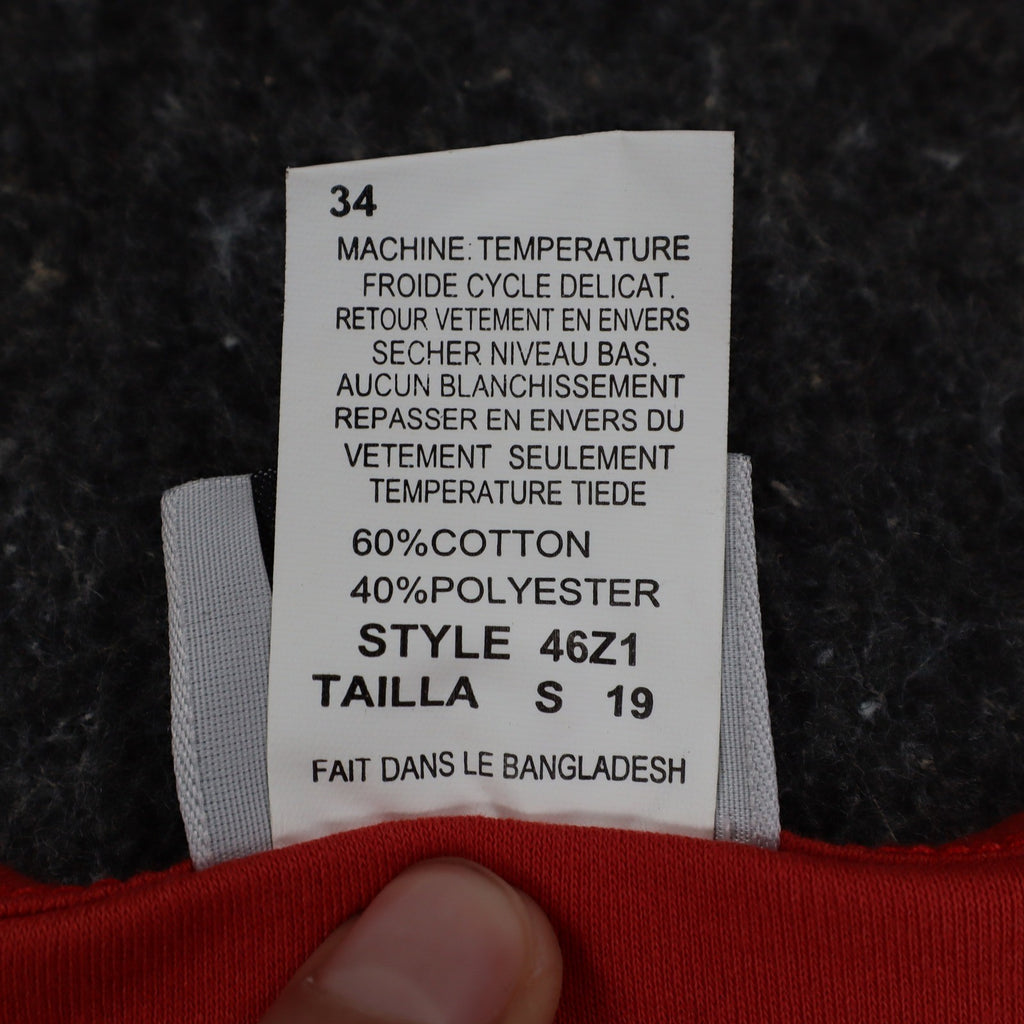 Links 3/4 Sleeve V-Neck Top Small Vintage Y2K Red Beaded Embellished - take2supply