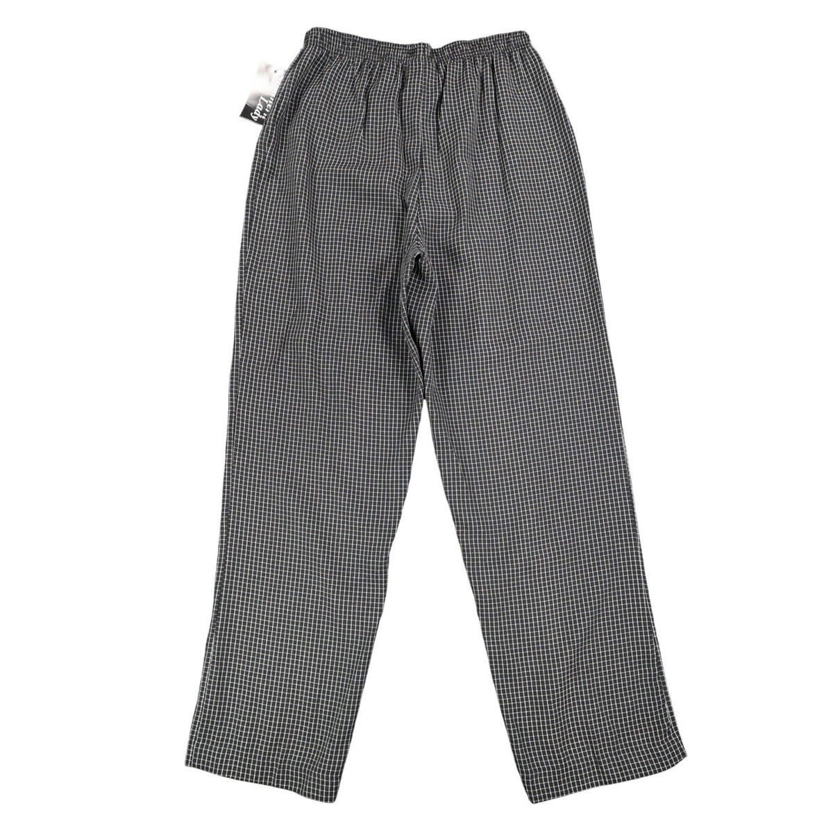 Southern Lady Pants Womens M Black White Windowpane Pull On NWT NOS - take2supply