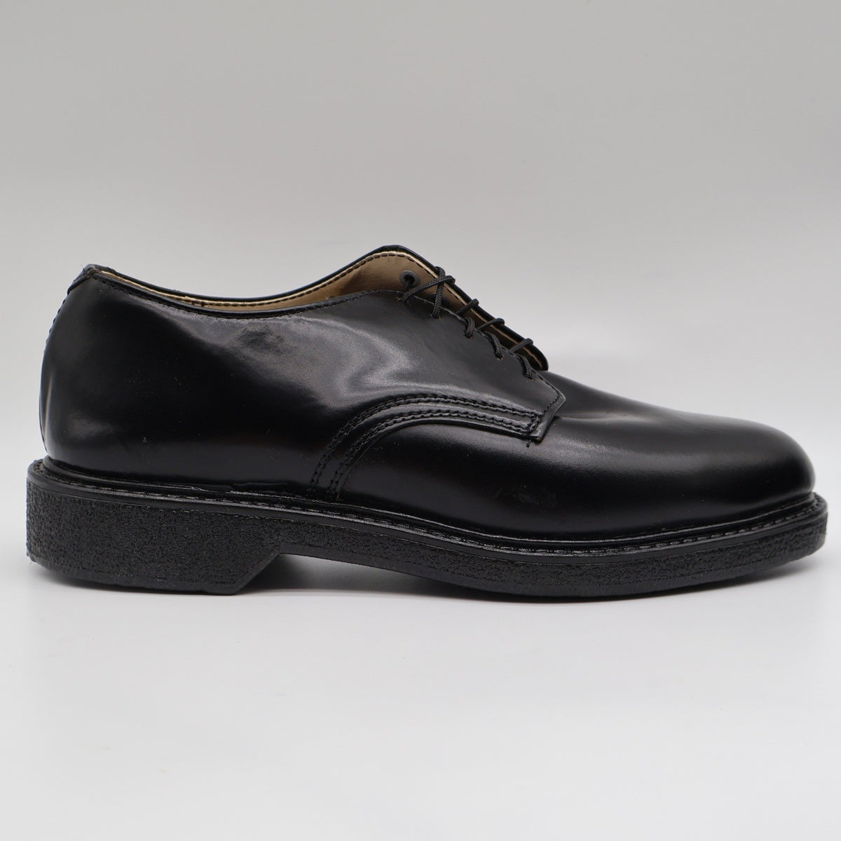 Cedar Crest Oxford Shoes Mens 7 D Vintage Black Leather Cushion Arch Deadstock - take2supply