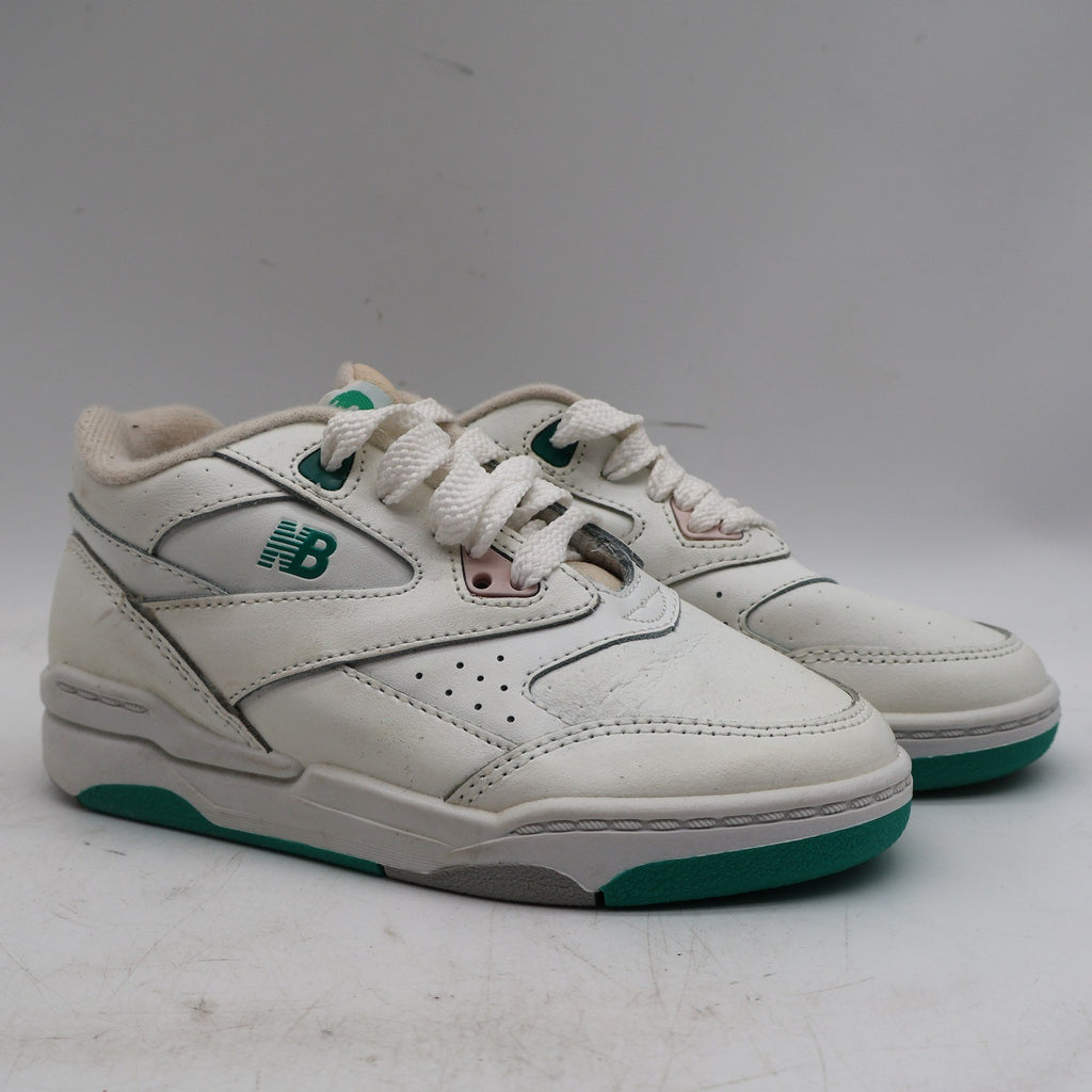 New Balance KC500GR Shoes Kids 11.5 M Vintage 90s White Green Leather Deadstock - take2supply