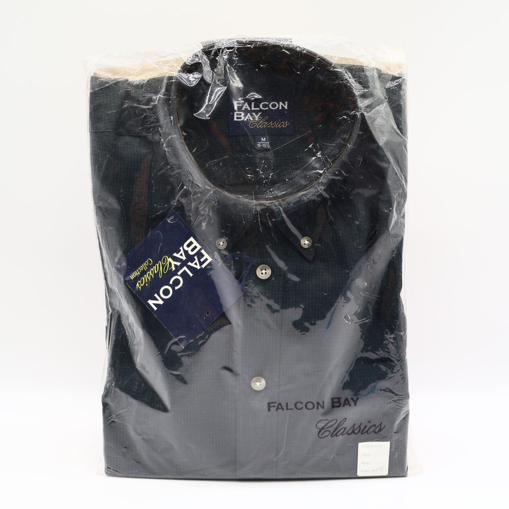 Falcon Bay Classics Shirt Mens M Dark Green Check Button Down Collar NWT Korea - take2supply
