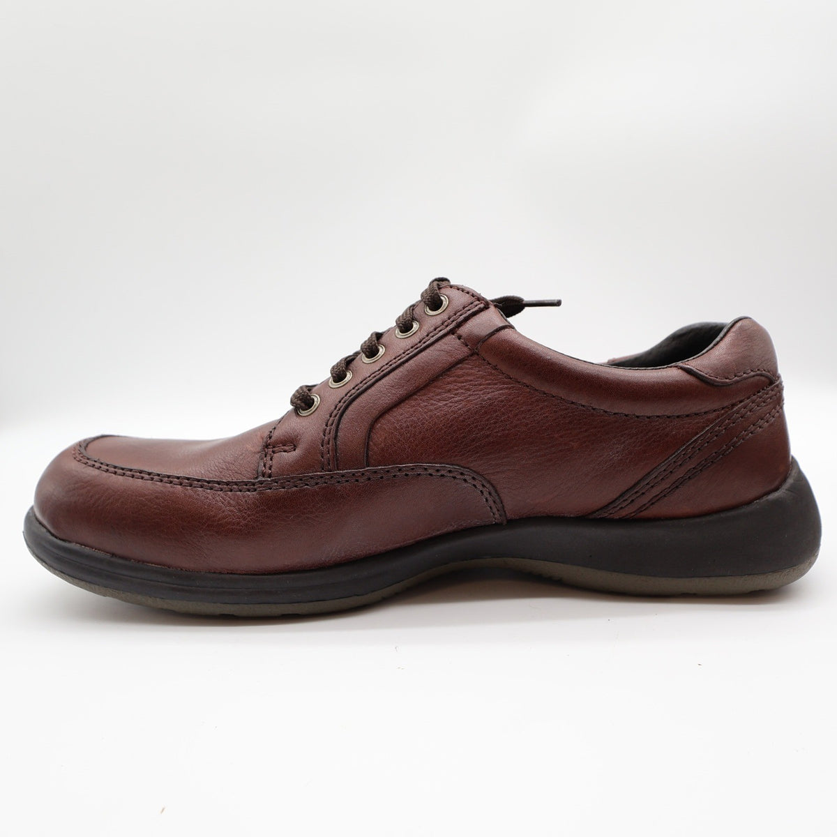 Hush Puppies Approach Oxford Shoes Mens 8 M Dark Brown Leather Airport Friendly - take2supply