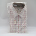 Mark VII Tailored Dress Shirt Mens 16 32/33 Vintage Plaid White Red Blue NOS - take2supply