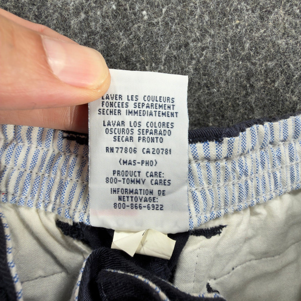 Tommy Hilfiger Y2K Chino Pants Boys 5 Navy Blue Cotton NWT Deadstock - take2supply