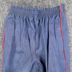 Young Maverick Vintage Girls 7 Blue Red Stripe Flare Jeans NWT - take2supply