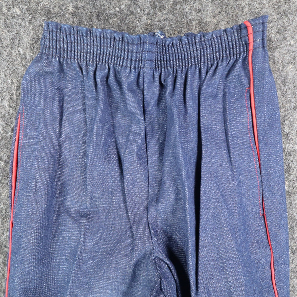 Young Maverick Vintage Girls 7 Blue Red Stripe Flare Jeans NWT - take2supply