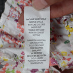 XOXO Halter Top Womens Medium Y2K White Floral Cotton Pleated Smocked NWT - take2supply