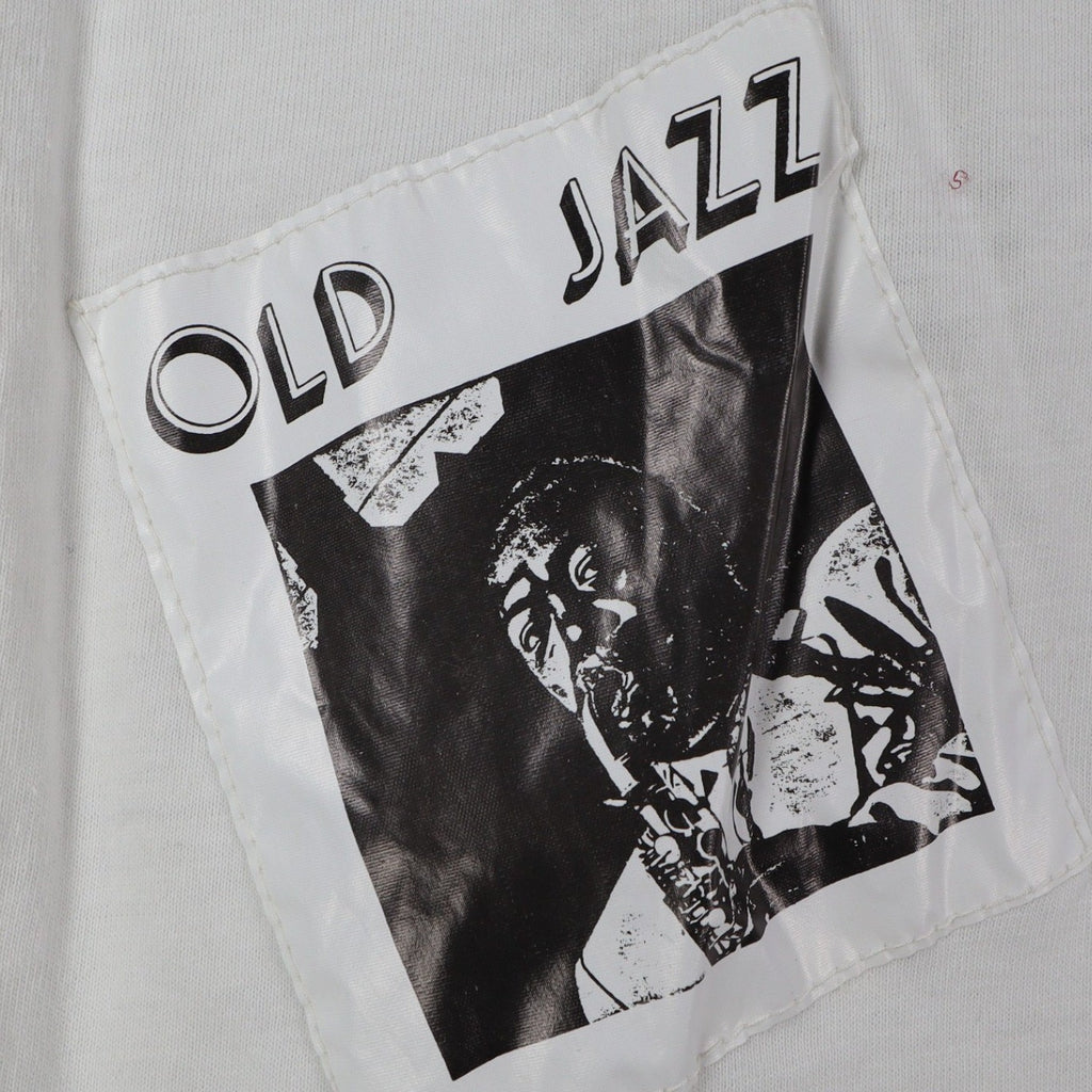 A'Milano Vintage 90s Jazz Graphic Tee Small White Single Stitch Deadstock NWT - take2supply