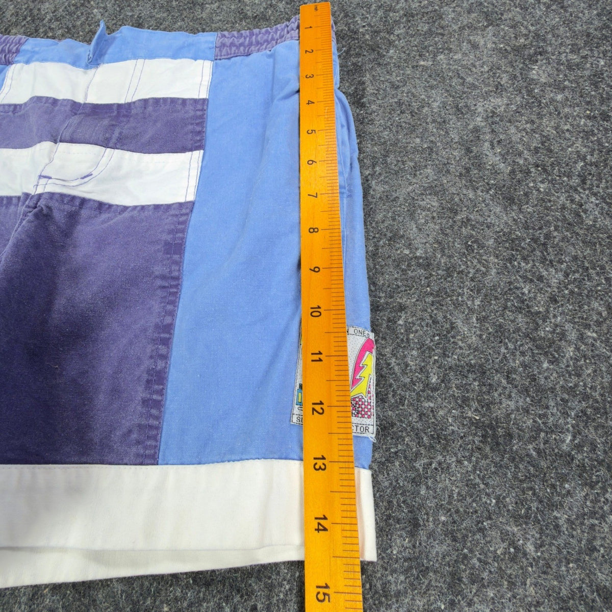 Generation One Vintage 90s Swim Trunks Boys L 14-16 Blue Cotton NWT - take2supply