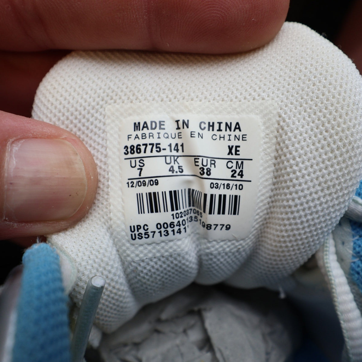 Nike Air Alaris+ 3 MSL Women 7 Running Shoes 2010 White Silver Blue 386775-141 - take2supply