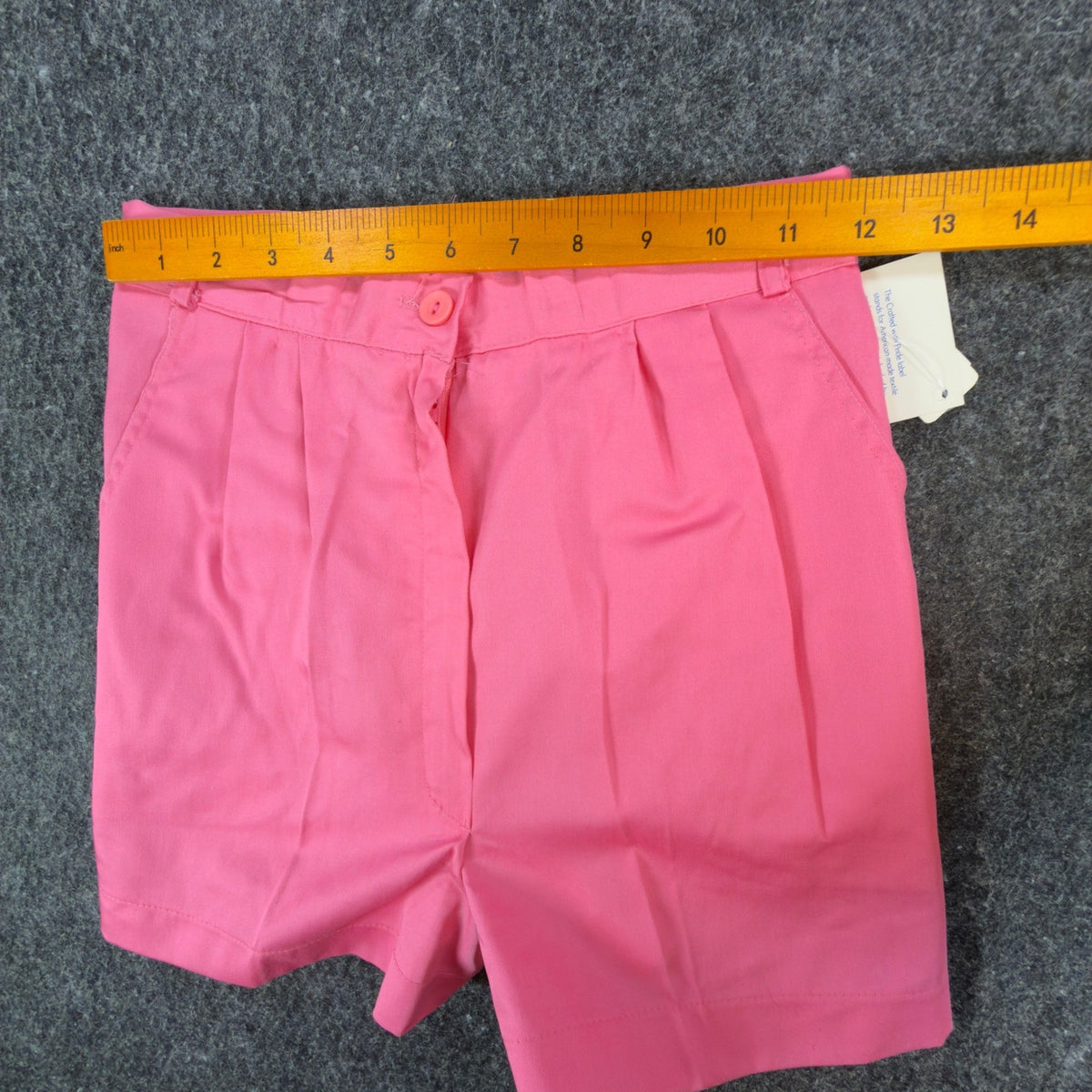 Gazelle Pleated Shorts Womens 5/6 Pink Cotton High Waist Vintage 80s USA - take2supply