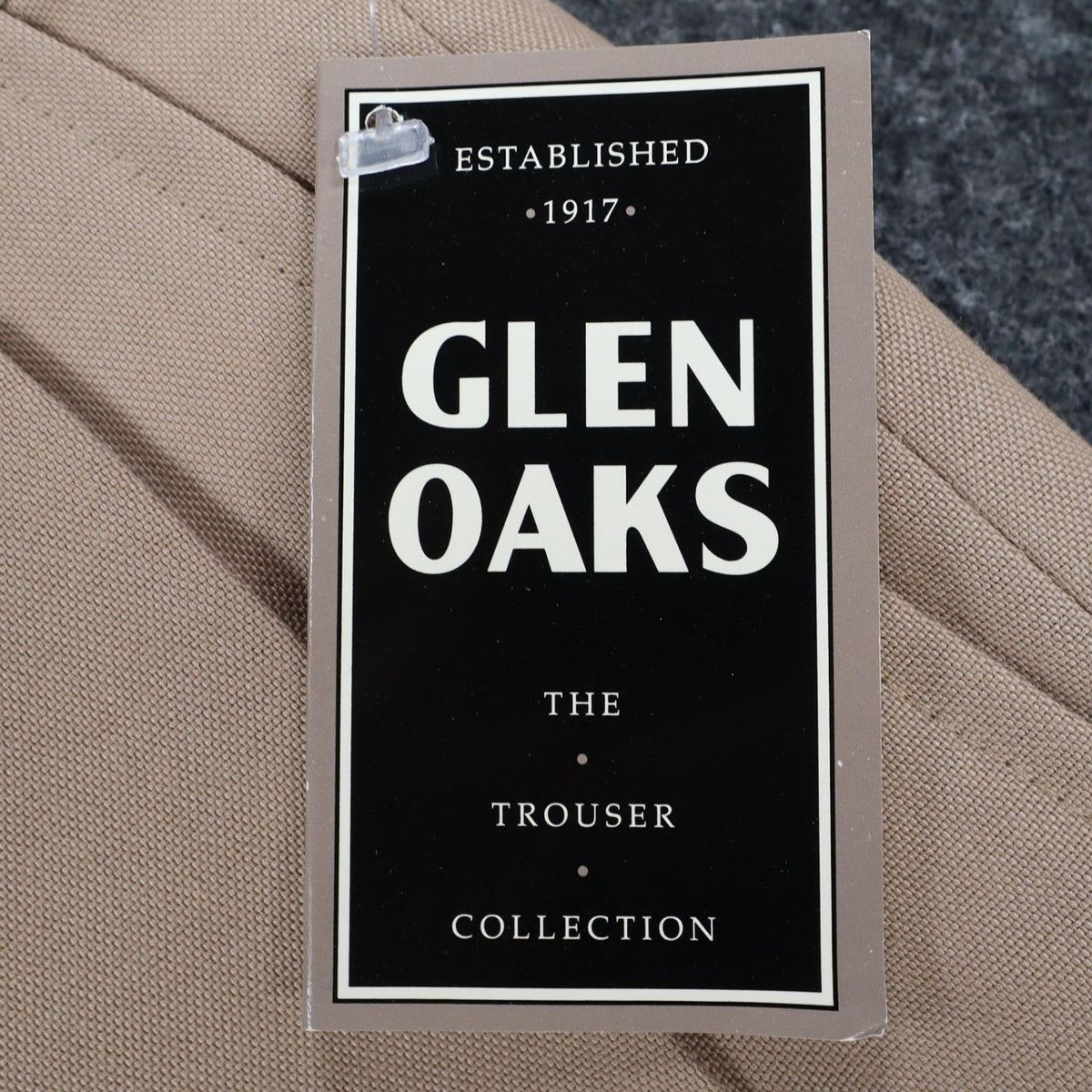 Glen Oaks Dress Pants Mens 34 Vintage 70s Tan Pleated Deadstock Polyester Slacks - take2supply