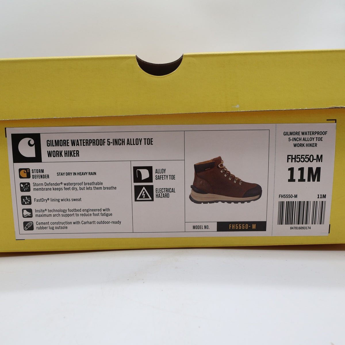 Carhartt Modern Gilmore Work Boots Mens 11 M Leather Alloy Toe Waterproof NWT - take2supply