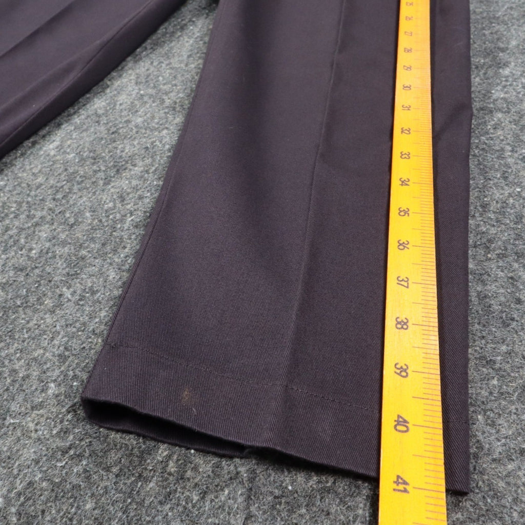 Lee Casuals Pants Womens 8 Short Vintage 90s Purple Cotton Double Pleat Trousers - take2supply