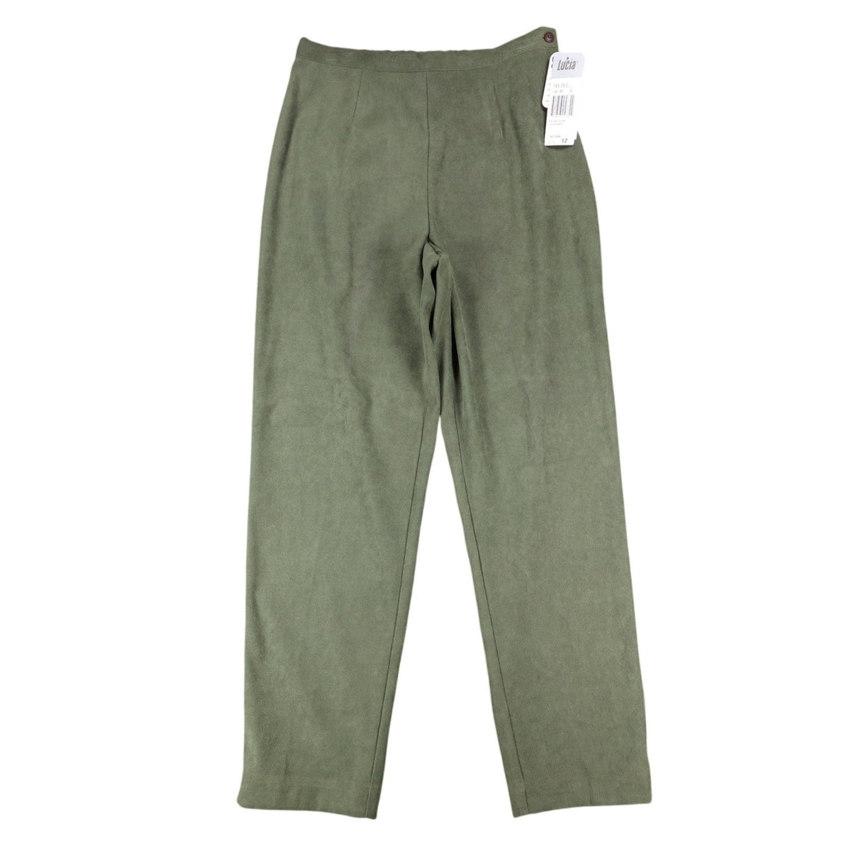 Lucia Trousers Womens 12 Vintage 90s Cactus Green Stretch Straight Leg Pants NWT - take2supply