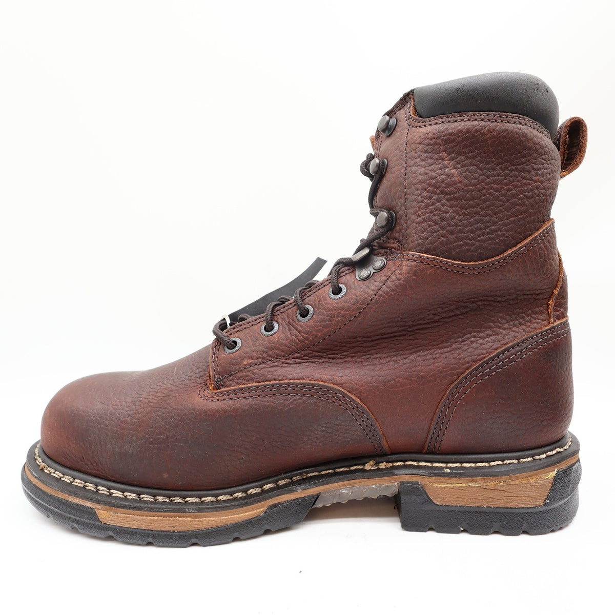 Rocky IronClad Steel Toe Work Boots Mens 12W Brown Leather Waterproof NWT - take2supply
