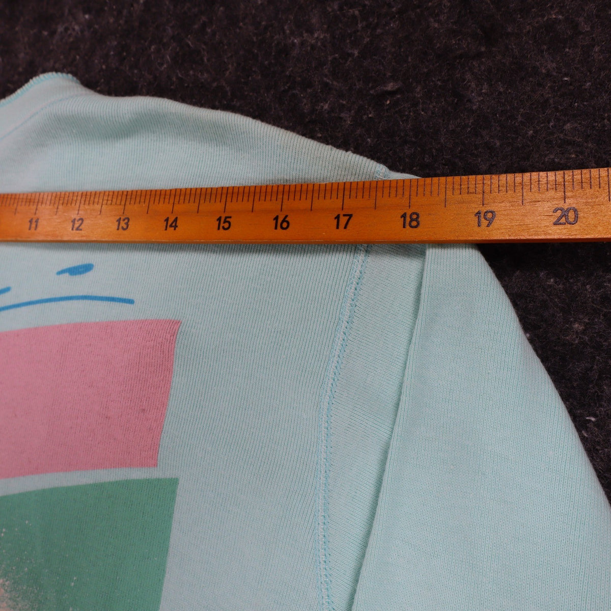 Buffalo Henley Shirt Mens Large Vintage Deadstock USA Made Aqua Blue Skier C1259 - take2supply