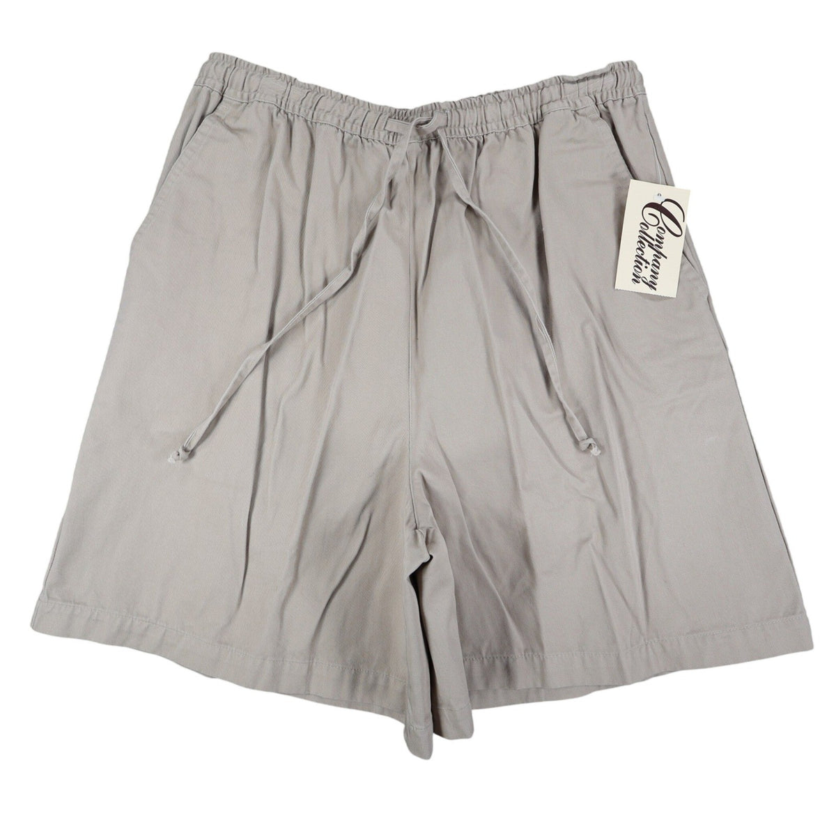 Company Collection Shorts Womens 12 Vintage 90s Khaki Cotton Twill Elastic Waist - take2supply