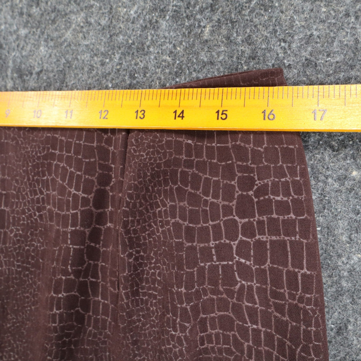 AGB Byer California Skirt Suit Set 12 Brown Crocodile Embossed Zip Jacket Skirt - take2supply
