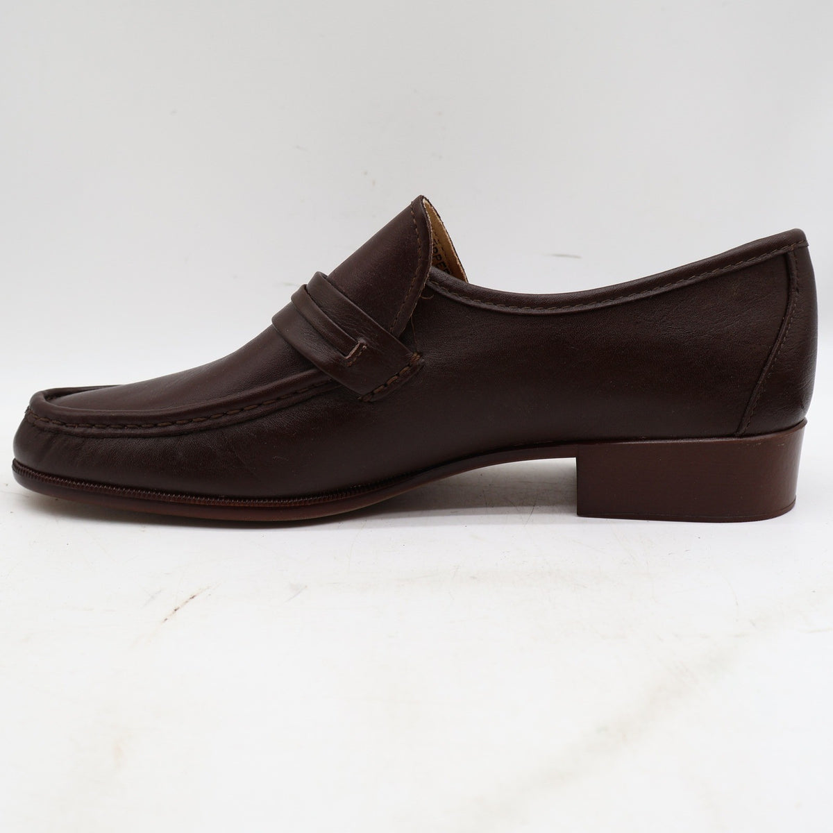 Jarman Loafers Mens 10.5 M Vintage Brown Leather Made in Italy 01-4681 NOS - take2supply