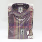 London Fog Plaid Button Down Shirt Mens XL Vintage 90s Purple Cotton Blend NIP - take2supply