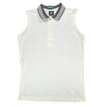 Dunbrooke Vintage Sleeveless Polo Shirt Women Large White Cotton New - take2supply