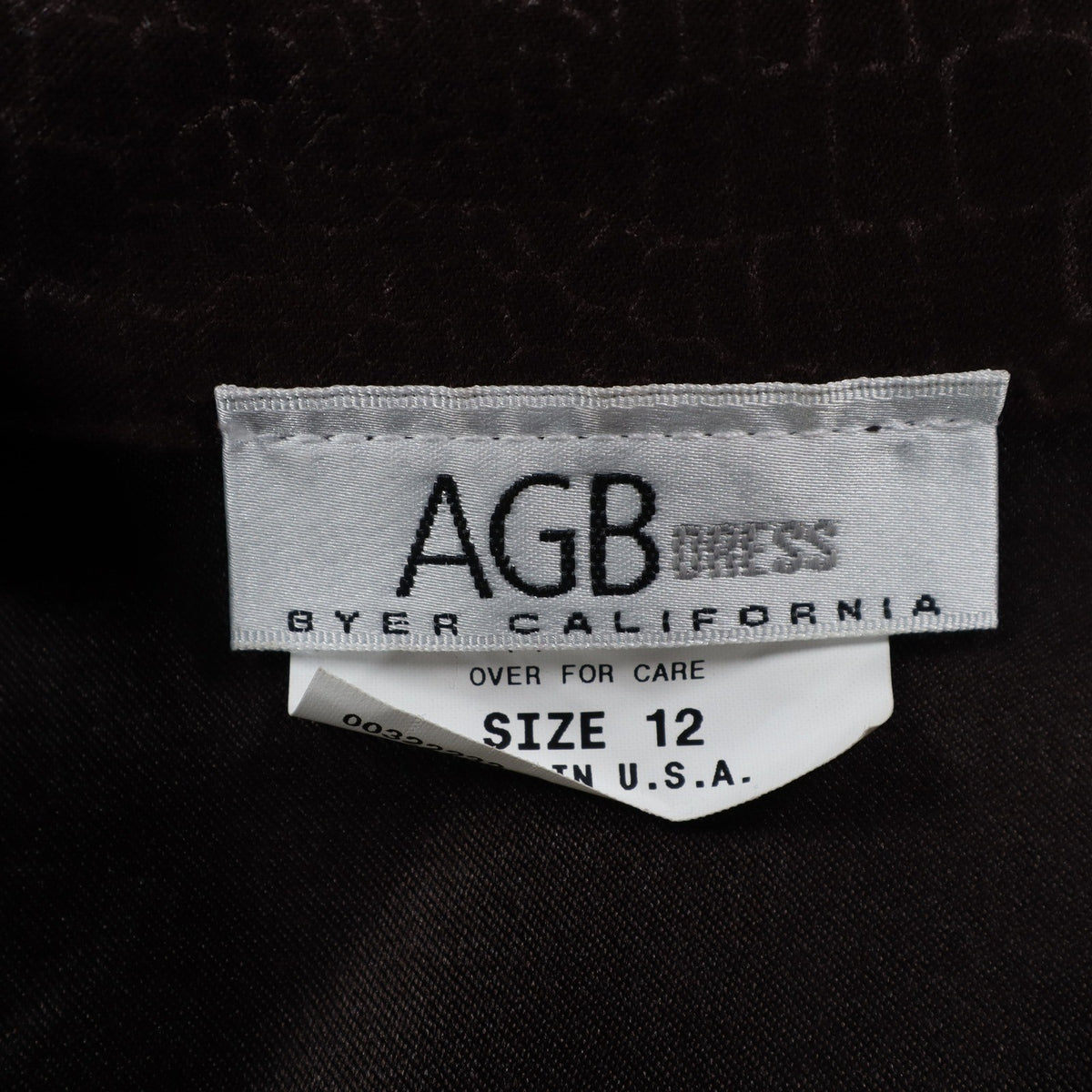 AGB Byer California Skirt Suit Set 12 Brown Crocodile Embossed Zip Jacket Skirt - take2supply