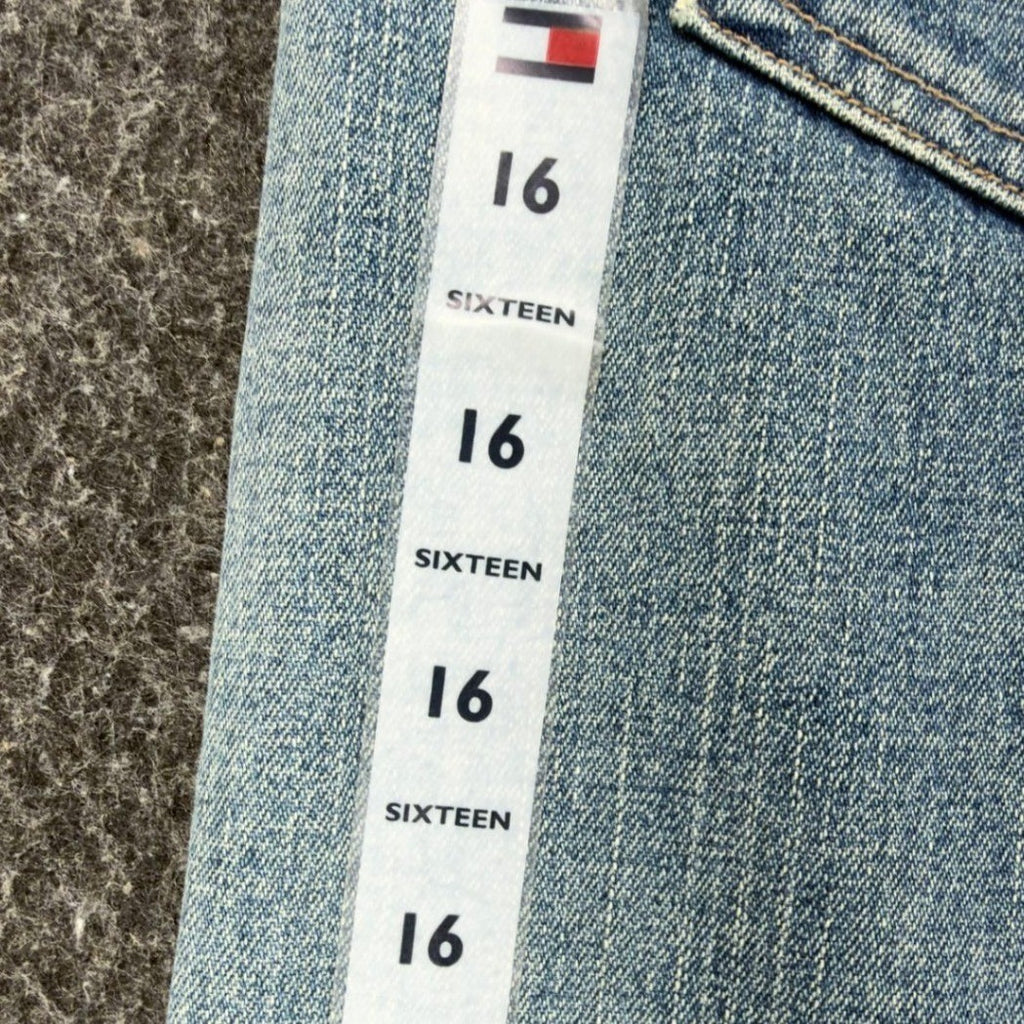Tommy Hilfiger Y2K Slouch Fit Jeans Boy 16 Blue Cotton Deadstock NWT - take2supply