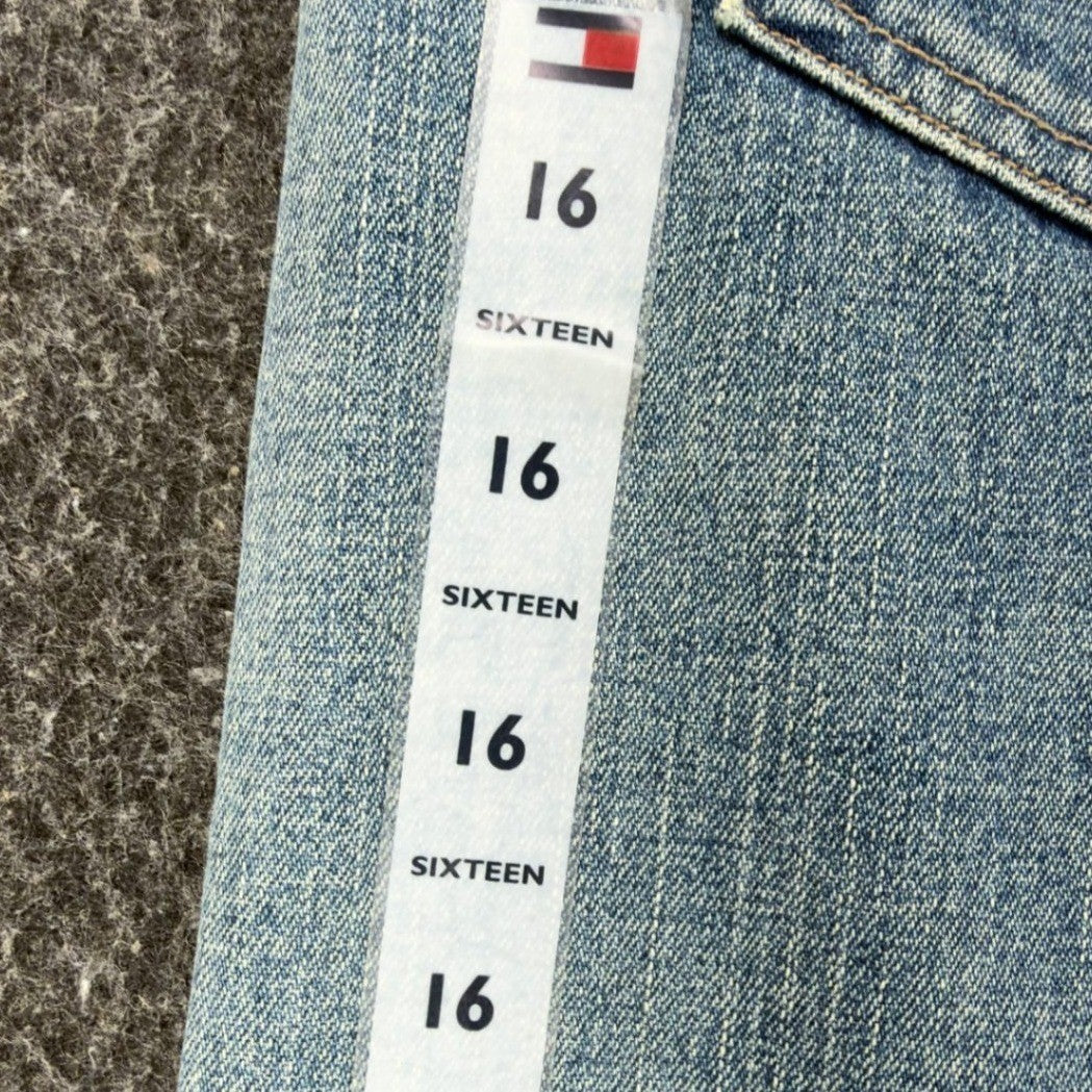Tommy Hilfiger Y2K Slouch Fit Jeans Boy 16 Blue Cotton Deadstock NWT - take2supply