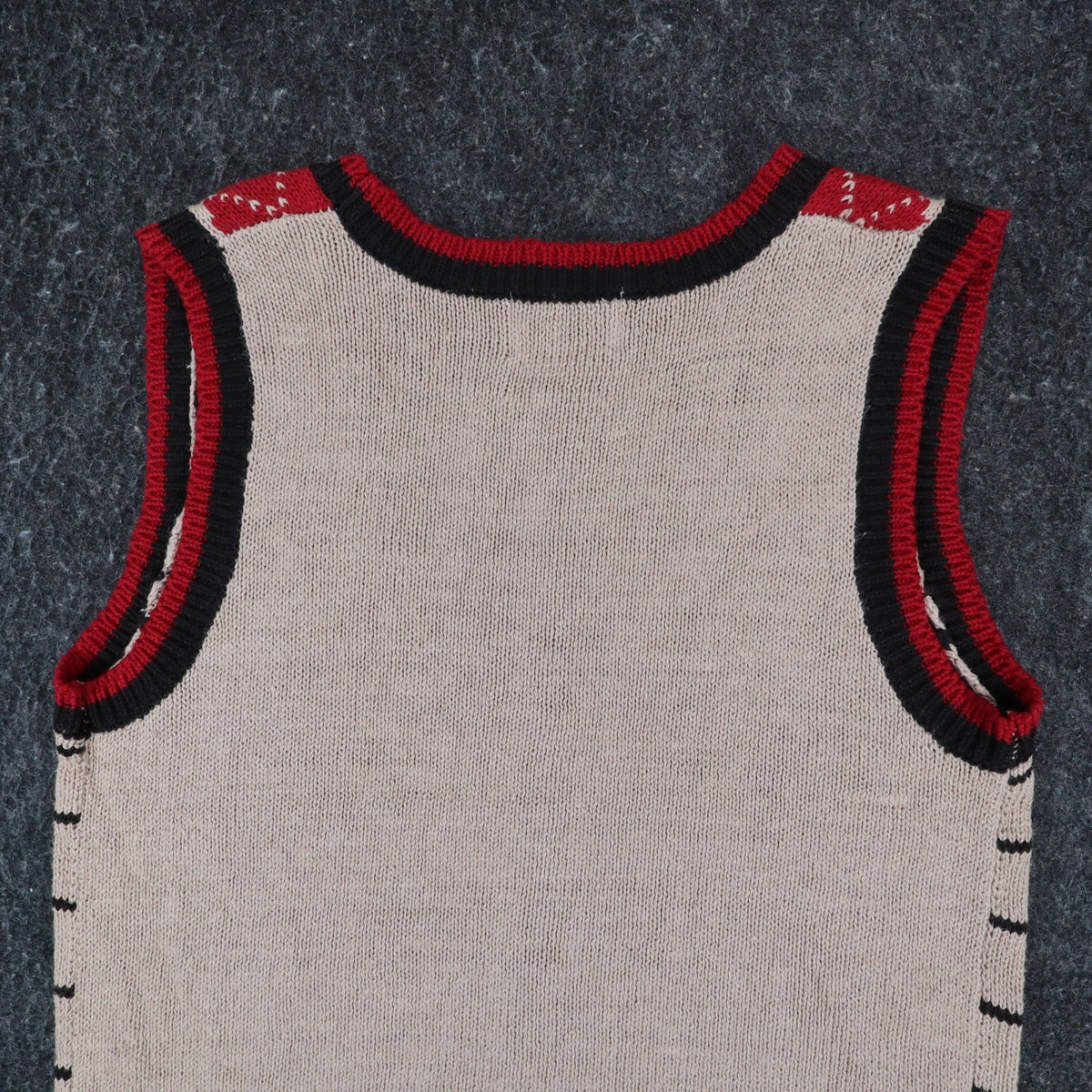 SML Sport Ltd Sweater Vest Small 1996 Vintage Beige Argyle Button Front NWT - take2supply