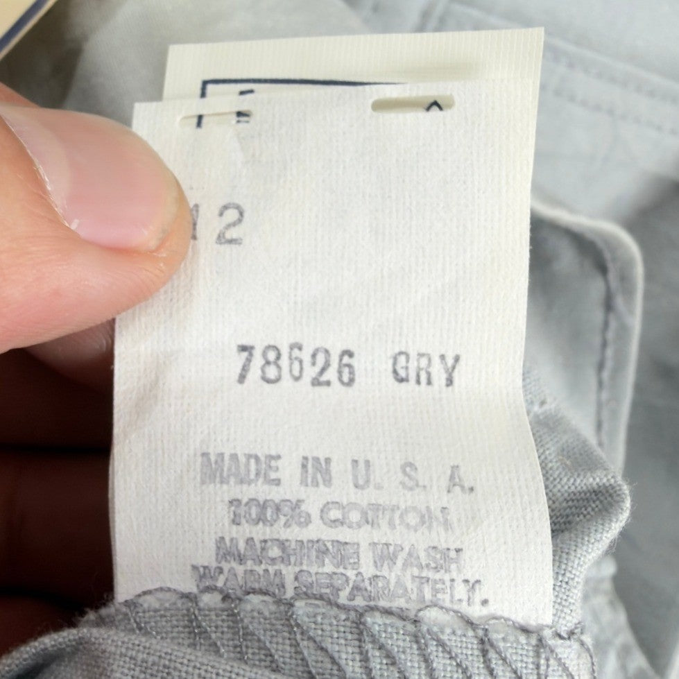 Dakota Vintage 70s Work Pants Boys 12 Gray Cotton Deadstock NWT USA Union Made - take2supply