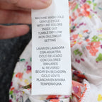XOXO Halter Top Womens Size Medium NWT Floral Cotton Smocked Back White C759 - take2supply