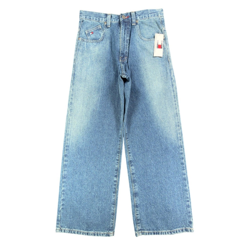 Tommy Hilfiger Y2K Slouch Fit Jeans Boy 16 Blue Cotton Deadstock NWT - take2supply