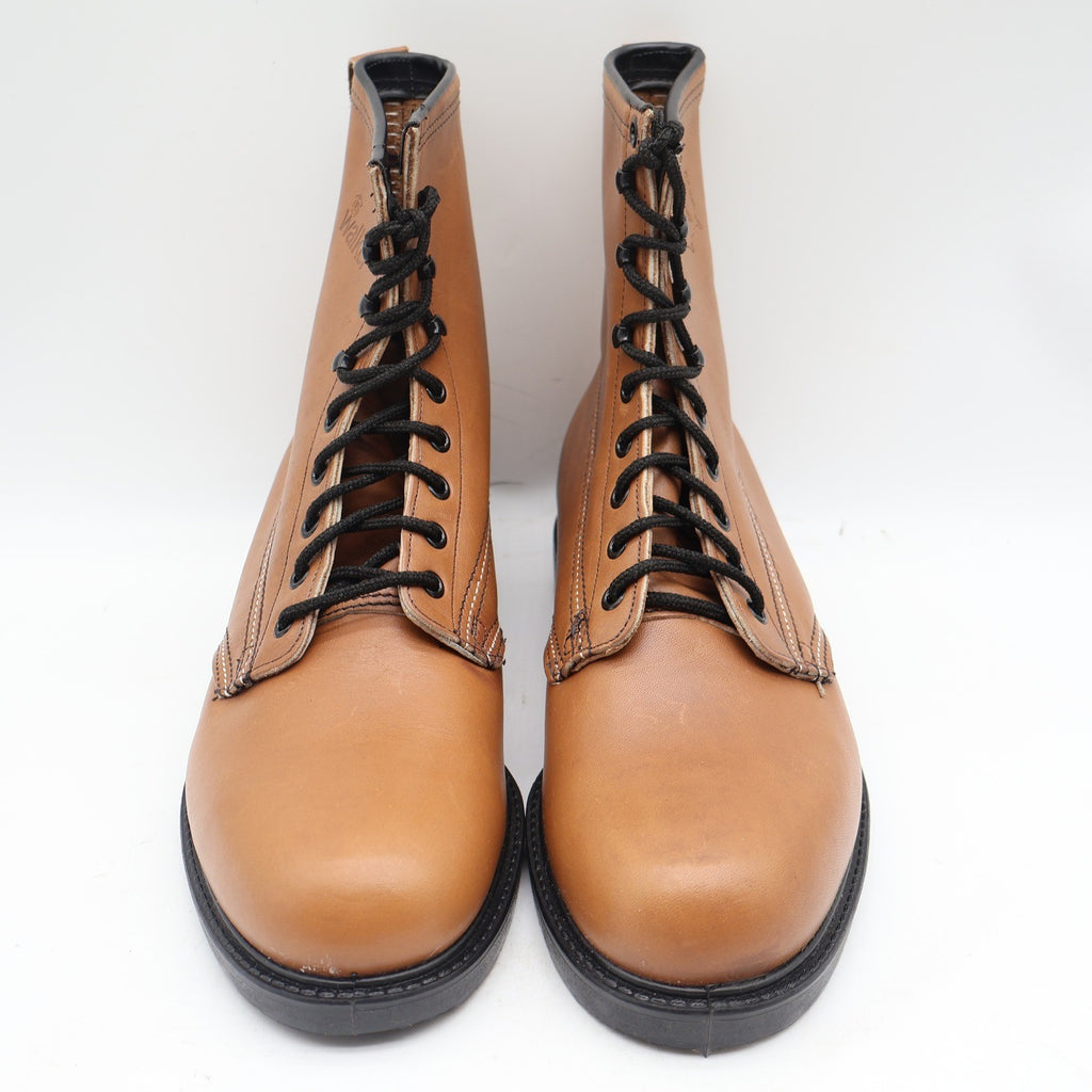 Walker Work Boots Mens 11 Vintage USA Leather Tan Brown Lace Up 8 Inch 709 NEW - take2supply