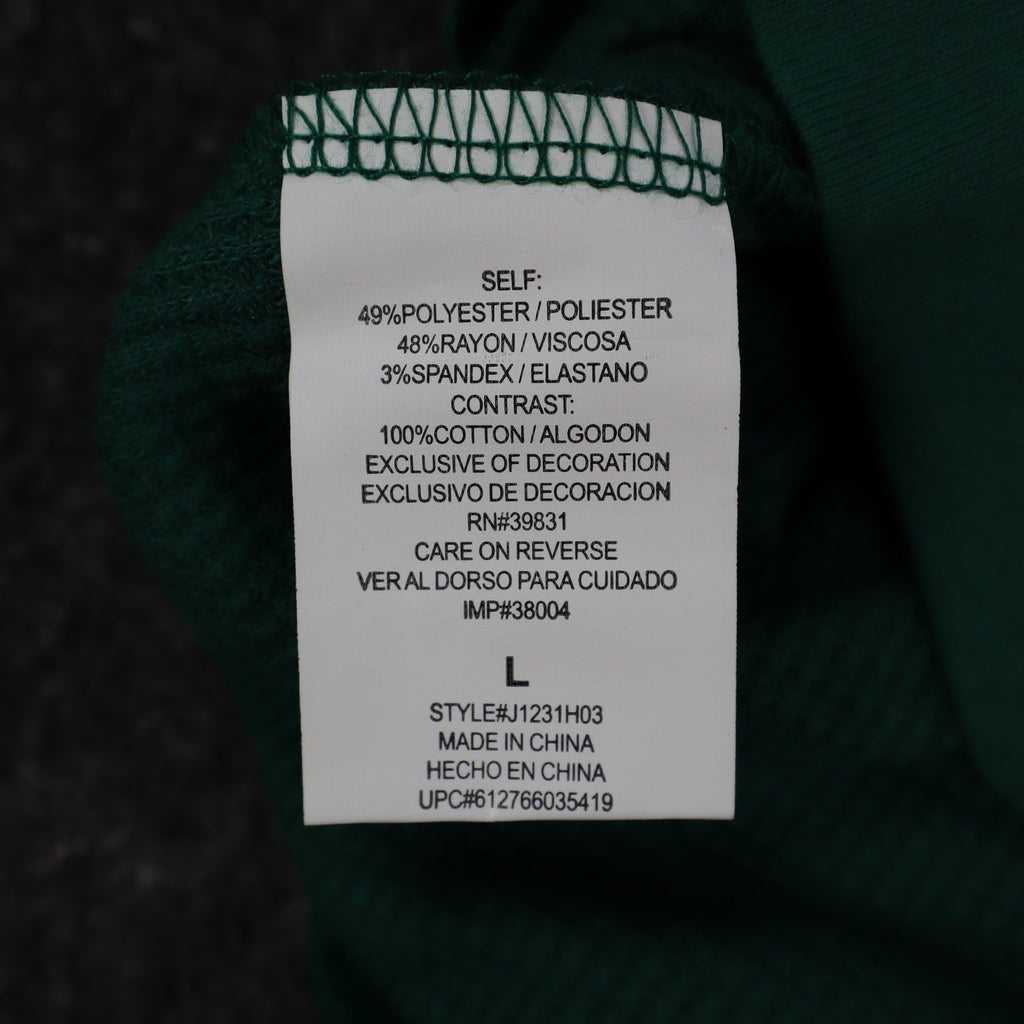 Jolt Owl Studded Thermal Top Womens Large Green Waffle Knit Raglan NWT - take2supply