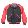Howe Varsity Jacket Mens Large Vintage Black Red Wool Sailor Collar USA Made CJ4 - take2supply