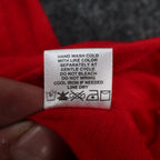 Erin London Womens L Red Cotton Hooded Pullover 3/4 Sleeve Top NWT - take2supply