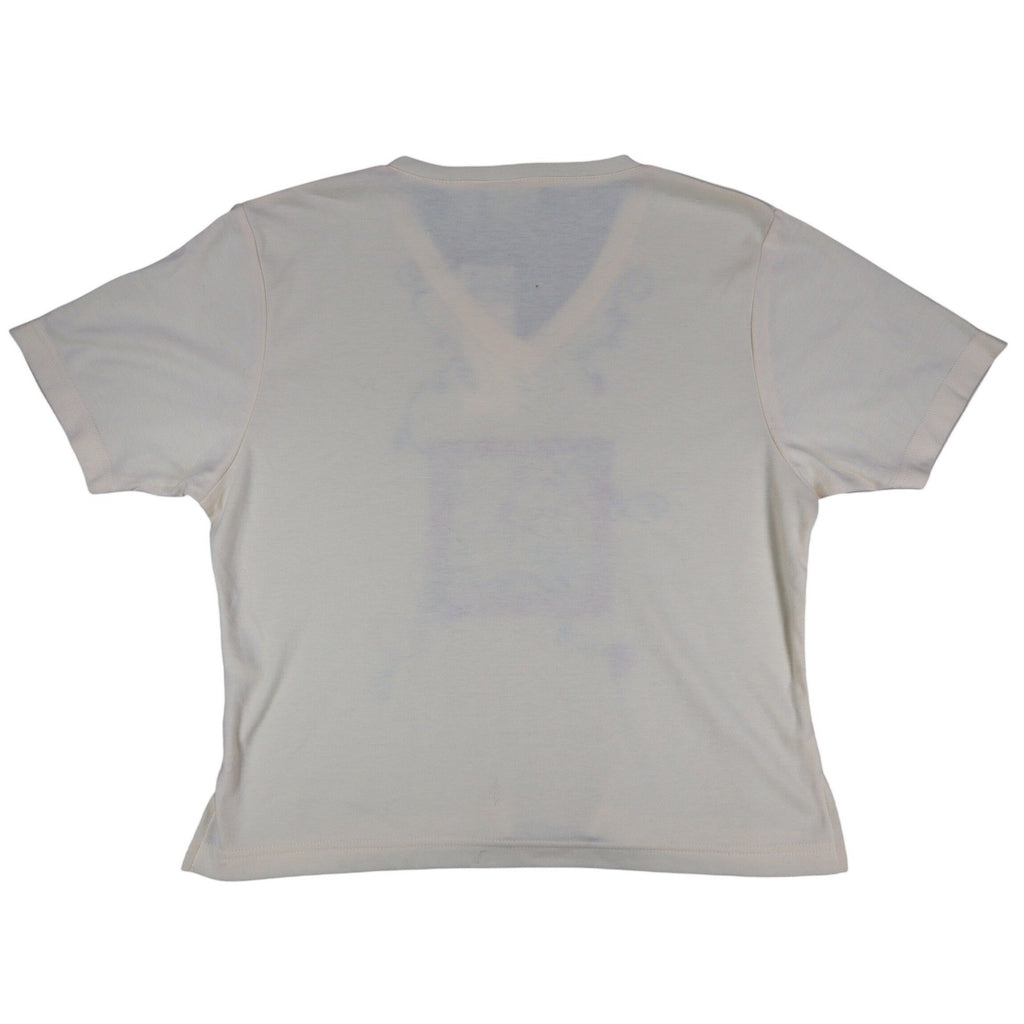 TM Sport by That's Me V-Neck Top Large Vintage Y2K Yellow Floral Embroidered NWT - take2supply