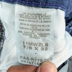 Wrangler Y2K Cowboy Cut Boot Cut Jeans Womens 7/8x32 Blue Denim NWT - take2supply