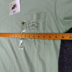 Joe Marlin Pocket T-Shirt Mens Medium Green Cotton Embroidered Logo JMKS-1869 - take2supply