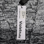 VioletRuby Cardigan Womens Medium Black Grey Ombre Marled Longline NWT - take2supply