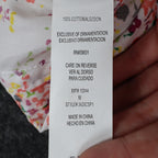 XOXO Halter Top Womens Medium Y2K White Floral Cotton Pleated Smocked NWT - take2supply