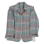 Company Collection Blazer Womens 12 Pastel Plaid Cotton Blend Unlined Jacket NWT - take2supply