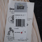 Lucia Broomstick Skirt Small Vintage 90s Peach Cream Tiered Crinkle Maxi USA NWT - take2supply