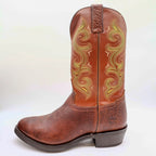 Double-H Western Mustang Boots Mens 11 EE Rust Leather Excellent DH4417 - take2supply