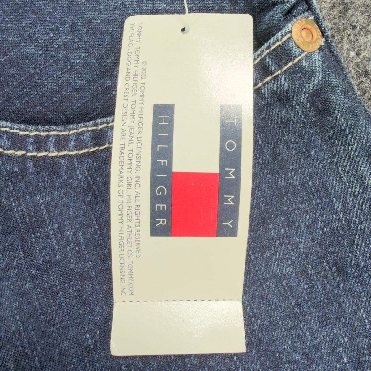 Tommy Hilfiger Y2K Freedom Fit Jeans Boy 20 Blue Cotton NWT Deadstock Baggy - take2supply